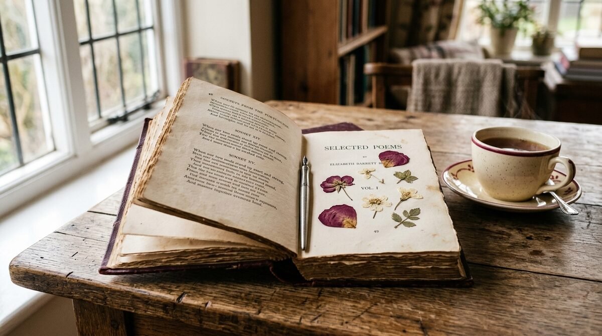 Literary poetry reading room
