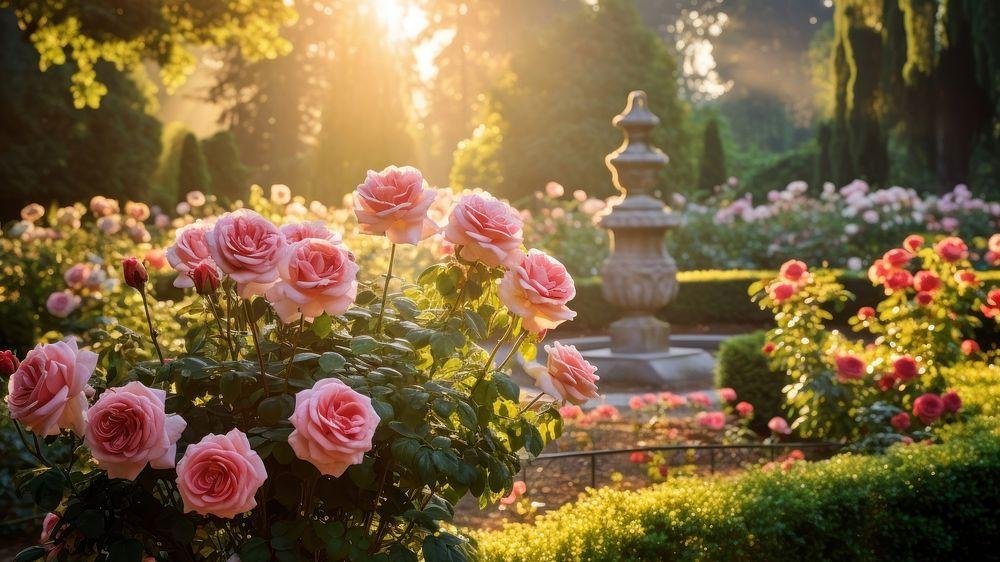 Life Is the Flower for Which Love Is the Honey quote with beautiful pink flowers in golden sunlight